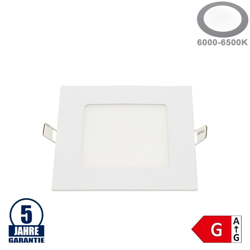 6W LED Mini Panel Quadratisch Professional Kaltweiß