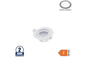 7W LED SMD Einbauleuchte Rund Schwenkbar Weiß Kaltweiß