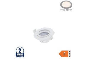7W LED SMD Einbauleuchte Rund Schwenkbar Weiß Neutralweiß