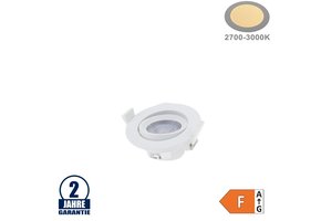 7W LED SMD Einbauleuchte Rund Schwenkbar Weiß Warmweiß