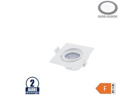 7W LED SMD Einbauleuchte Quadratisch Schwenkbar Weiß Kaltweiß
