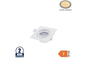 7W LED SMD Einbauleuchte Quadratisch Schwenkbar Weiß Warmweiß