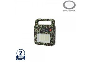 LED Solar-Fluter u. Bluetooth Lautsprecher mit Powerbankfunktion 3,7V 6Ah Tarnfarbe