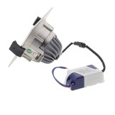 8W LED COB Einbauleuchte Quadratisch Schwenkbar Warmweiß Inox