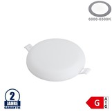 9W LED Frameless Mini Panel Rund Kaltweiß