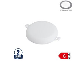 9W LED Frameless Mini Panel Rund Kaltweiß