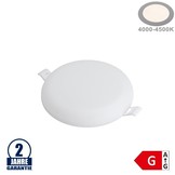 9W LED Frameless Mini Panel Rund Neutralweiß