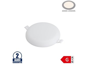 9W LED Frameless Mini Panel Rund Neutralweiß