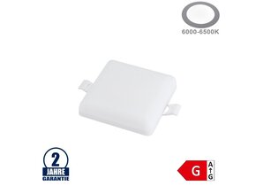 9W LED Frameless Mini Panel Quadratisch Kaltweiß