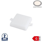 9W LED Frameless Mini Panel Quadratisch Neutralweiß
