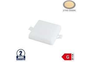 9W LED Frameless Mini Panel Quadratisch Warmweiß