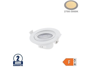 10W LED SMD Einbauleuchte Rund Schwenkbar Weiß Warmweiß