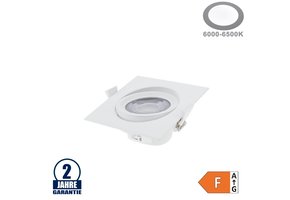 10W LED SMD Einbauleuchte Quadratisch Schwenkbar Weiß Kaltweiß