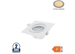 10W LED SMD Einbauleuchte Quadratisch Schwenkbar Weiß Warmweiß