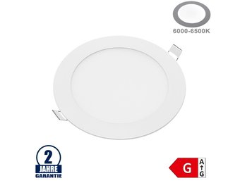 12W LED Mini Panel Rund Kaltweiß