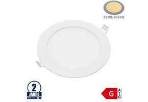 12W LED Mini Panel Rund Warmweiß