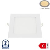 12W LED Mini Panel Quadratisch Warmweiß