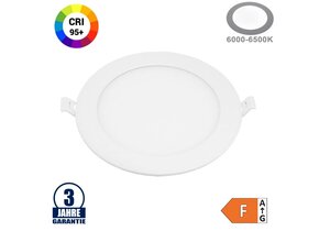 12W LED Professional Mini Panel Rund Kaltweiß