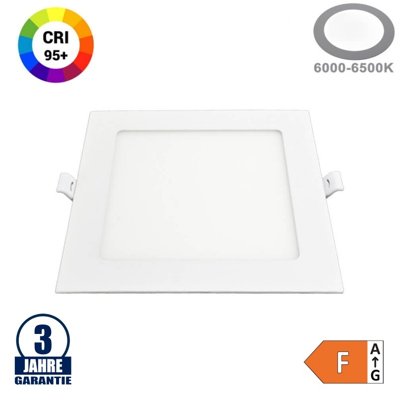 12W LED Professional Mini Panel Quadratisch Kaltweiß