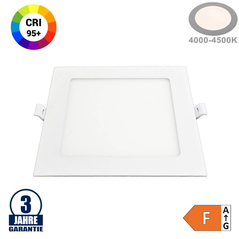 12W LED Professional Mini Panel Quadratisch Neutralweiß