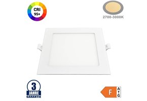 12W LED Professional Mini Panel Quadratisch Warmweiß