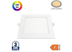 12W LED Professional Mini Panel Quadratisch Warmweiß