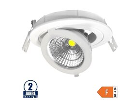12W LED COB Einbauleuchte Rund Schwenkbar Kaltweiß