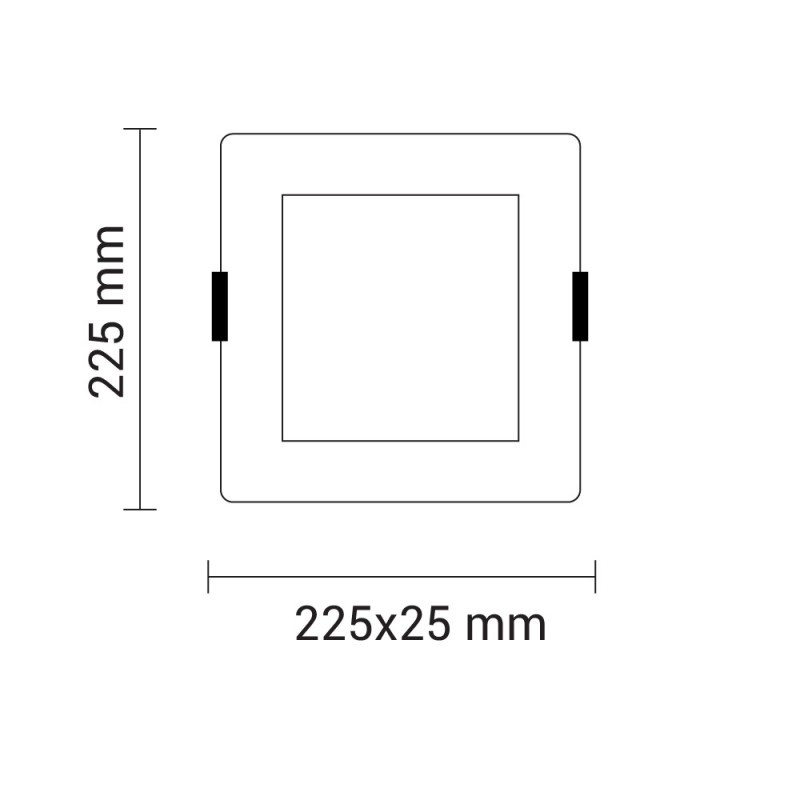 18W LED Mini Panel Quadratisch Neutralweiß