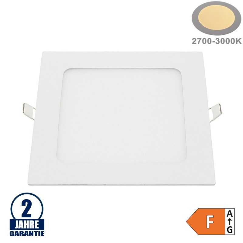 18W LED Mini Panel Quadratisch Warmweiß