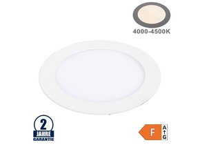 18W LED Mini Panel Rund Neutralweiß