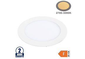 18W LED Mini Panel Rund Warmweiß