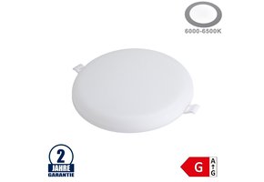 18W LED Frameless Mini Panel Rund Kaltweiß