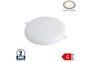 18W LED Frameless Mini Panel Rund Neutralweiß