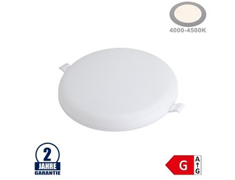 18W LED Frameless Mini Panel Rund Neutralweiß