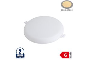 18W LED Frameless Mini Panel Rund Warmweiß