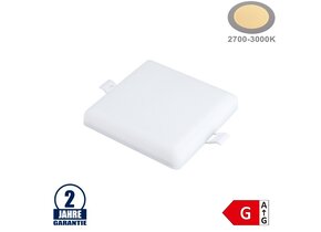 18W LED Frameless Mini Panel Quadratisch Warmweiß