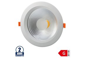 20W LED COB Einbauleuchte Rund 145° Warmweiß TÜV