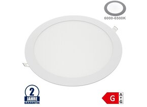 24W LED Mini Panel Rund Kaltweiß