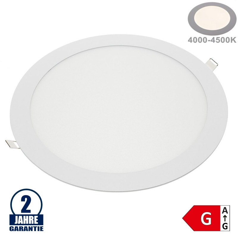 24W LED Mini Panel Rund Neutralweiß