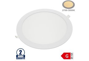 24W LED Mini Panel Rund Warmweiß