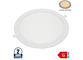 24W LED Mini Panel Rund Warmweiß
