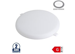 24W LED Frameless Mini Panel Rund Kaltweiß