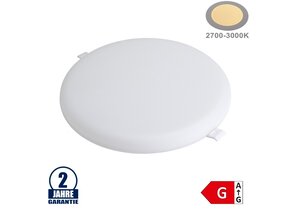 24W LED Frameless Mini Panel Rund Warmweiß