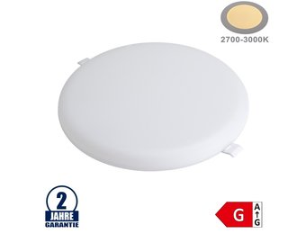 24W LED Frameless Mini Panel Rund Warmweiß