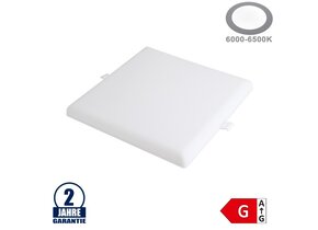 24W LED Frameless Mini Panel Quadratisch Kaltweiß