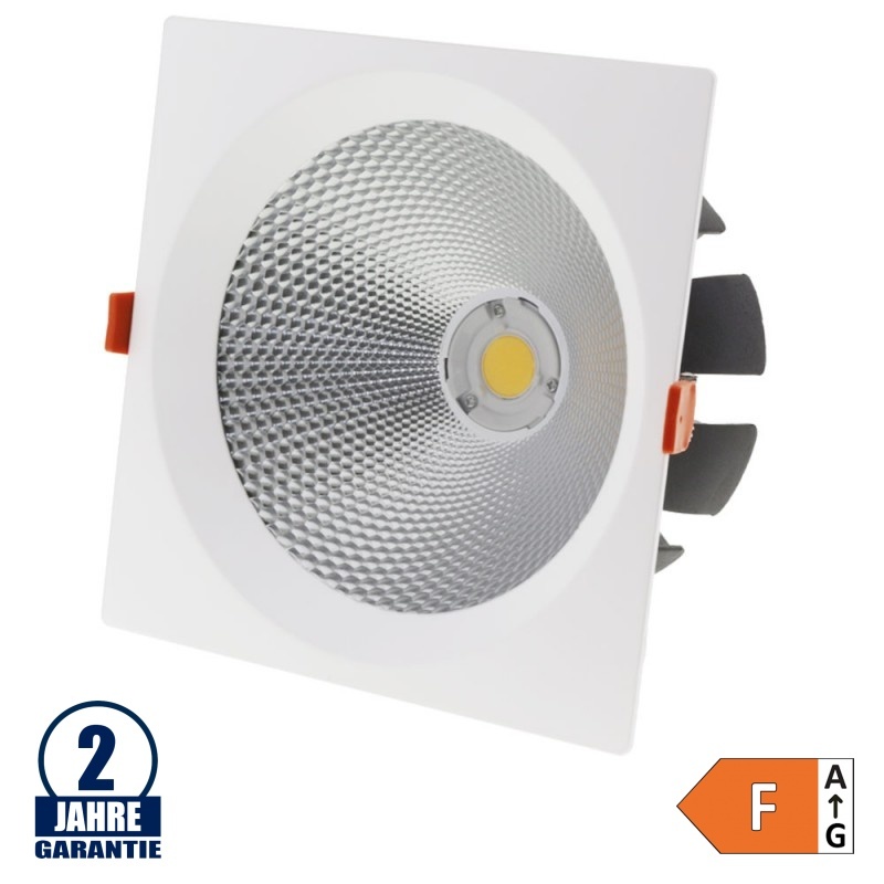 30W LED COB Einbauleuchte Quadratisch Neutralweiß