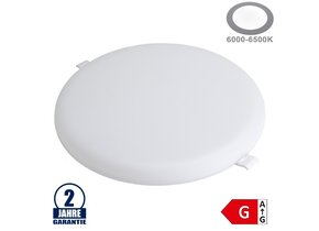 36W LED Frameless Mini Panel Rund Kaltweiß