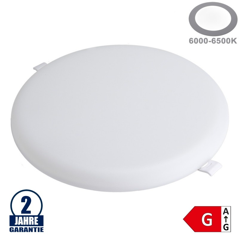 36W LED Frameless Mini Panel Rund Kaltweiß