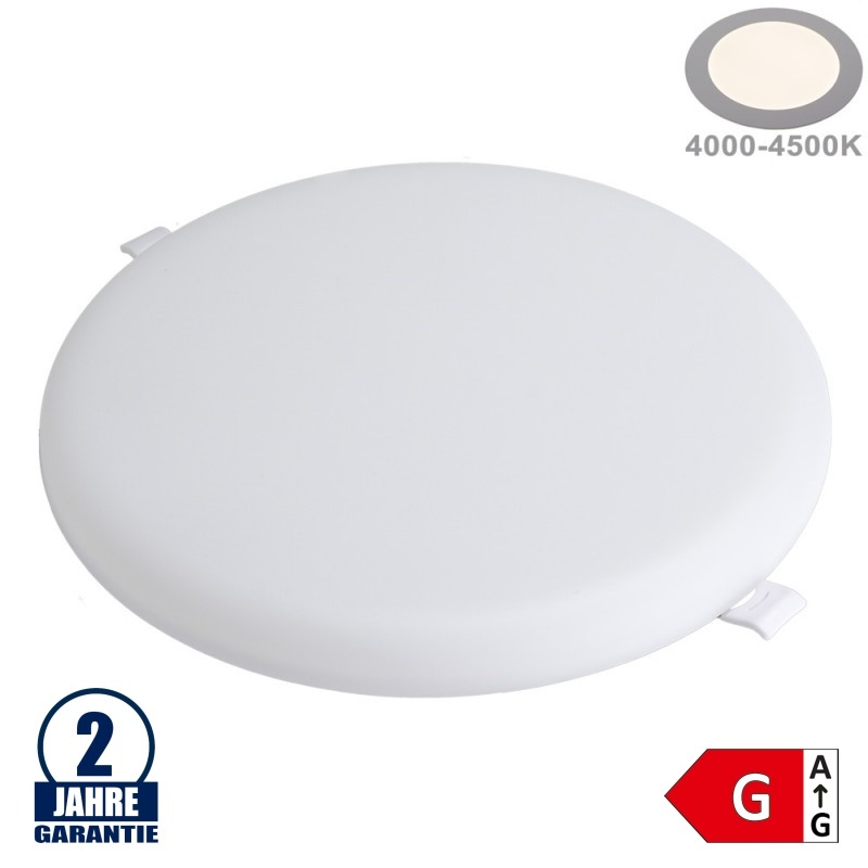 36W LED Frameless Mini Panel Rund Neutralweiß