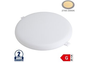 36W LED Frameless Mini Panel Rund Warmweiß